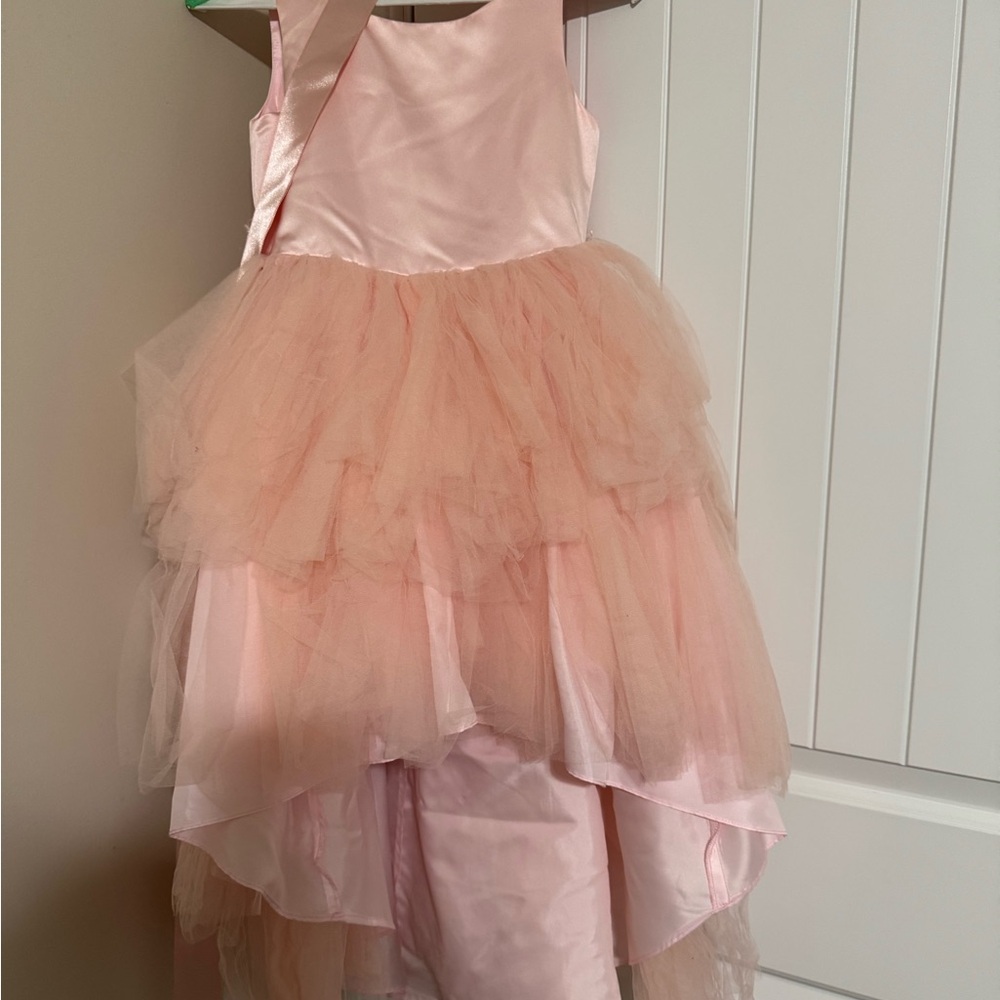 Pink Layered Tulle Dress